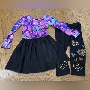 Pixielane 12-18 tutu dress and studded leggings